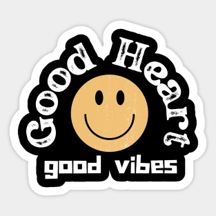 Good heart good vibes Sticker